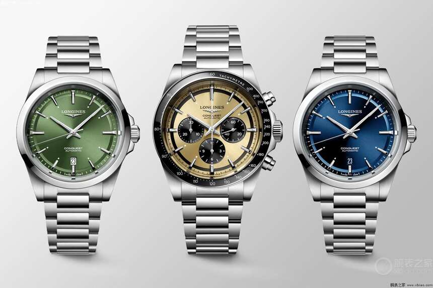 浪琴表推出全新康卡斯系列三针日历腕表和计时码表