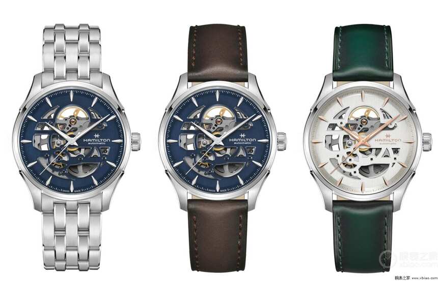 全新尺寸和配色 汉米尔顿Hamilton推出六款爵士系列镂空腕表
